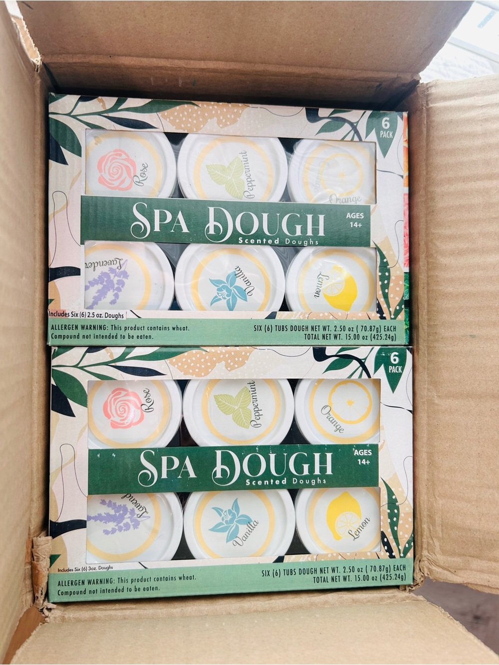 Spa Dough Scented Dough 6-Pack — New in Box
